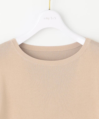 ANY SIS L 【洗える】シャギースリーブ ニット ライトベージュ