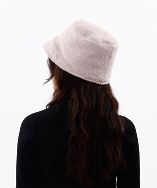 AURORA 【 LANVIN en Bleu （ランバン オン ブルー）】フィルムジャガード横ハギバケットハット ピンク