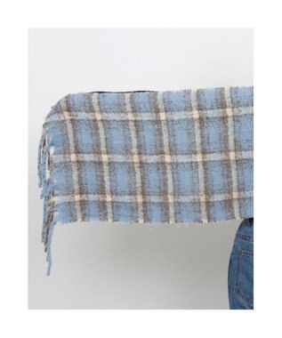 UNBILLION カシュネ cache nez / ブークレオンブレーチェックストール ネイビー