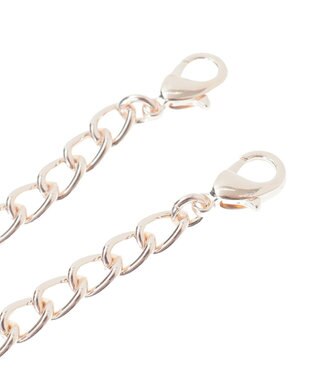 Maison de FLEUR ピンクマニアビジューリボンパールバッグチャーム Pink