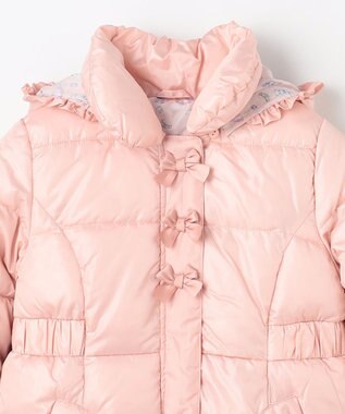 ANY KIDS 【フード取り外し/洗濯機可能】Aラインコート ピンク