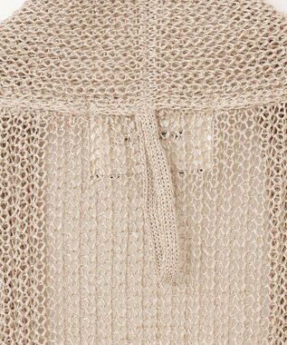 BEIGE， OPTICAL / ロングカーディガン Flax