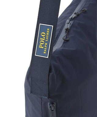 MOONBAT POLO RALPH LAUREN(ポロ ラルフローレン) PRL刺繍 ショルダー レインバッグ  無地 ディープブルー