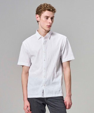 JOSEPH HOMME 【新型】アブストラクトジャガードストレッチ 　レギュラーカラー半袖シャツ