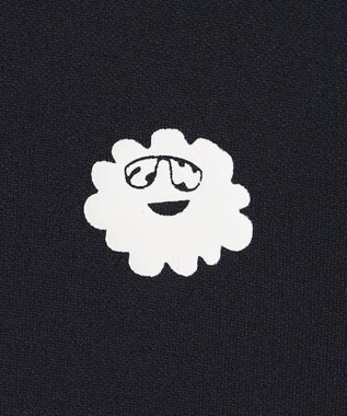 PW CIRCULUS 【MEN】【ストレッチ/軽量】バックロゴ 長袖 モックネック シャツ ネイビー系