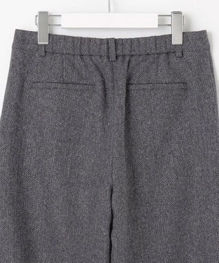 J.PRESS LADIES ネップヘリンボーンワイドパンツ グレー系
