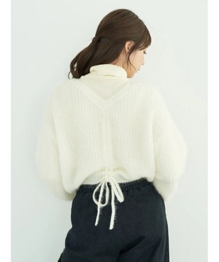 earth music&ecology ねこ毛ライク２ｗａｙボレロ Ivory