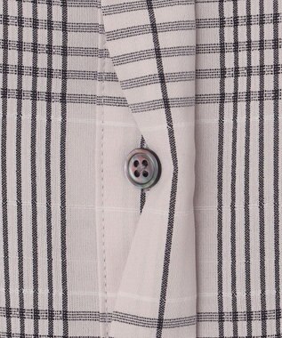 J.PRESS LADIES 【洗える・イージーケア】ドライタッチ ドビーチェック ブラウス ライトグレー系3