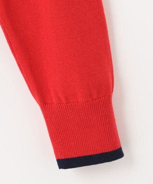 23区GOLF 嬉しいインナー付き【ニット＋吸湿発熱インナー】ニット ツインセット オレンジ系