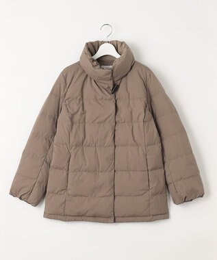 J.PRESS LADIES ブラッシュドマルチポリ ショート ダウンコート ブラウン系