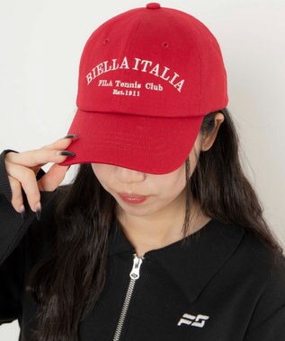 WEGO 別注FILAロゴキャップ レッド