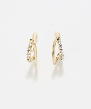 Phoebe 〈痛くないシリーズ/アレルギー対応〉ブリリアントダブルフープライトフィットイヤリング　ゴールド ゴールド