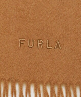 MOONBAT 【洗えるカシミヤ】FURLA カシミヤ100％ 無地ビッグマフラー／幅50cm キャメル