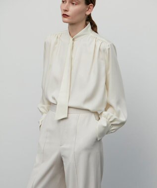 BEIGE， 【S-size】COLIGNY / ボウタイブラウス Ecru