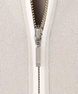 ICB シンセティックフルニードル ハーフジップニット トープ