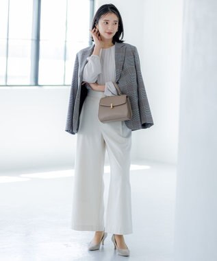 組曲 ドビーシフォン ニュアンスタック ブラウス グレージュ系