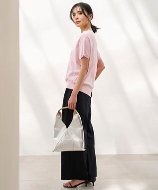 UNFILO タックワイドパンツ ネイビー