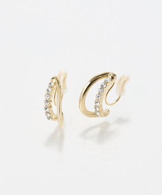 Phoebe 〈痛くないシリーズ/アレルギー対応〉ブリリアントダブルフープライトフィットイヤリング　ゴールド ゴールド