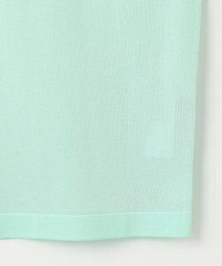 自由区 L 【アンサンブル対応・洗える】シャインハイゲージ5分袖 ニット ミント