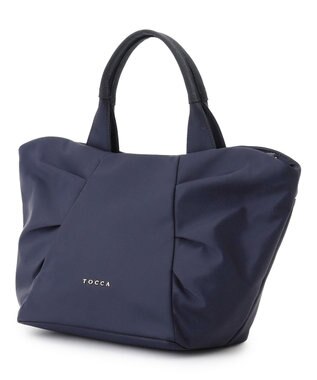 TOCCA 【八木アリサさん着用】RIBBON KNOT NYLONBAG ナイロントートバッグ ネイビー系