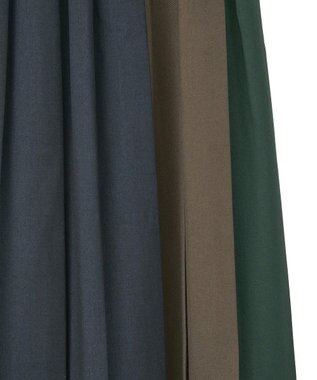 AMERICAN HOLIC 【選べる丈】ブロッキングプリーツスカート Navy