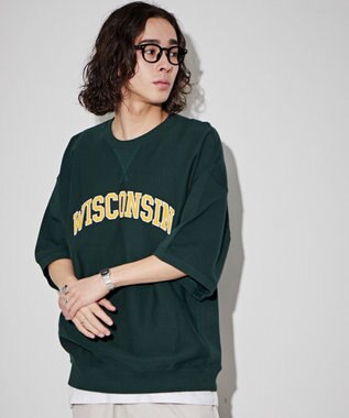 WEGO グラフィックスウェットT（S） ダークグリーン