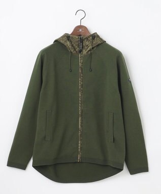 JOSEPH ABBOUD MOUNTAIN 【UNISEX】高機能 アウトドアニットパーカー オリーブ系