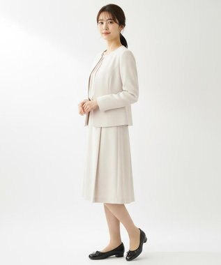 Pointer 日本製 本革リボン付きラウンドトゥパンプス ブラック×ブラック(エナメル)