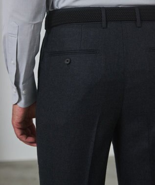 GOTAIRIKU 【保温性/ストレッチ/シワになりにくい】サキソニーストレッチパンツ_1タック(25年モデル） グレー系