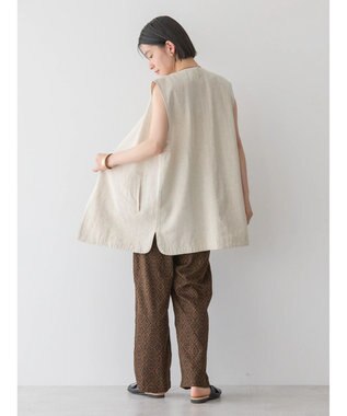 AMERICAN HOLIC リネンブレンドジレベスト Beige Mixture