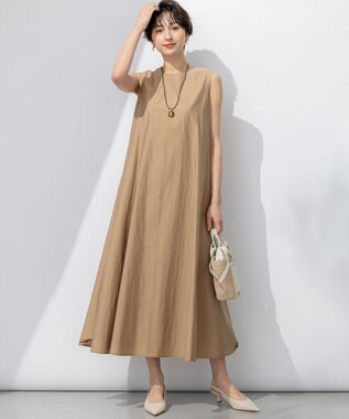 23区 【洗える】MANTECO ブライトワッシャー ワンピース キャメル系