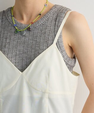 Green Parks 裾バルーンキャミワンピース White