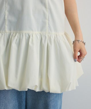 Green Parks 裾バルーンキャミワンピース White