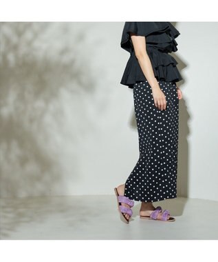 MODE ET JACOMO <carino>プリーツスポンジサンダル パープル