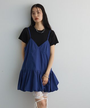 Green Parks 裾バルーンキャミワンピース Blue