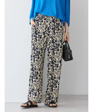 AMERICAN HOLIC イージーケア＋接触冷感プリントリラックスパンツ Beige