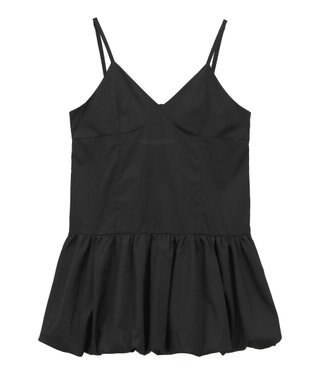 Green Parks 裾バルーンキャミワンピース Black