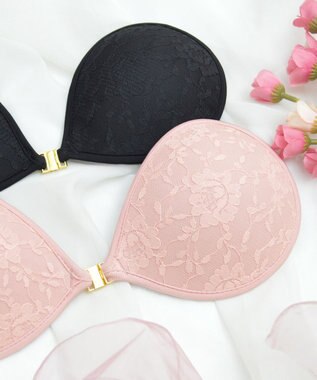 BRADELIS New York 【NuBra / ナチュラルタイプ】ヌーブラ・エアーライト フォーナ デザインヌーブラ ストラップレス バックレス ピンク