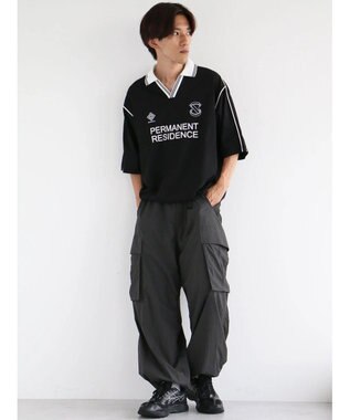 CRAFT STANDARD BOUTIQUE 接触冷感/UVカット/イージーケア/ストレッチ/ゲームシャツ-A Black