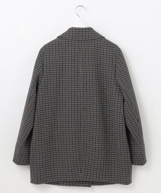 J.PRESS LADIES ツイード チェック Pコート グレー系3