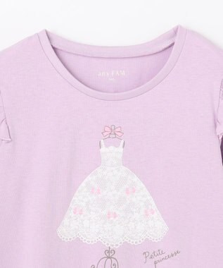 ANY KIDS 【WEB限定】7daysプリントTシャツ ラベンダー×ドレス