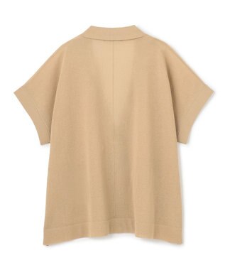 UNFILO シアーフォルムニット ジャケットジレ サンドベージュ