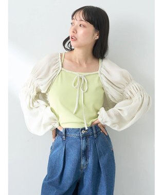 earth music&ecology シアーボレロ Off White