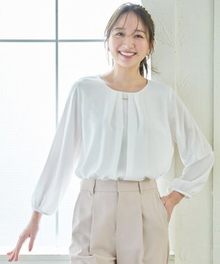 ANY 【洗濯機可】フロントタックブラウス オフ
