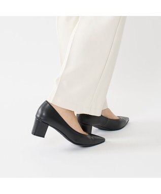 MODE ET JACOMO <MODE ET JACOMO>ポインテッドトゥプレーンパンプス ブラック