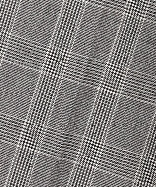 J.PRESS LADIES L アルガンシルク チェック テーパード パンツ ライトグレーチェック系