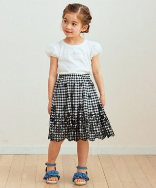 ANY KIDS 袖 チュール Ｔシャツ エクリュ