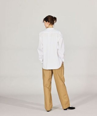 LENO BAND COLLAR SHIRTS 《UNISEX》 バンドカラーシャツ WHITE