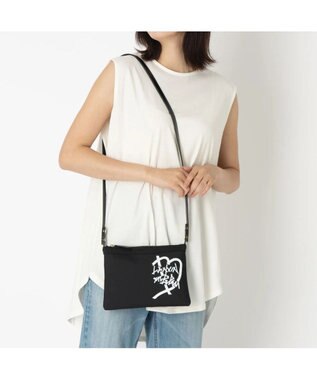 LANVIN en Bleu LANVIN en Bleu ランバンオンブルー ジュール トートバッグ ポーチ付 M ブラック