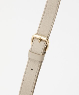 russet 【2025AW新作】レザー横長ショルダーバッグ(CE-1628) GrayBeige